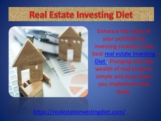 Real Estate Investing Diet