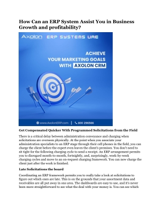 How Can an ERP System Assist You in Business Growth and profitability