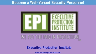 Become a Well-Versed Security Personnel