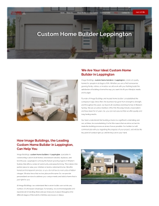 Custom Home Builder Leppington