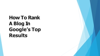 How To Rank A Blog In Google’s Top Results (2)