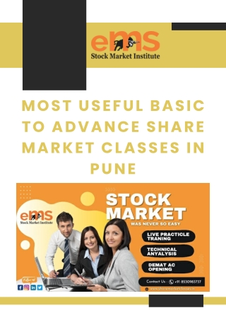 Most Useful Basic to Advance Share Market Classes in Pune