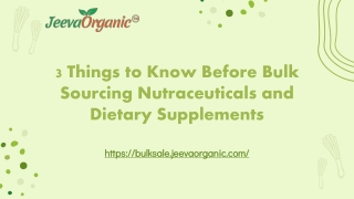 3 Things to Know Before Bulk Sourcing Nutraceuticals and Dietary Supplements