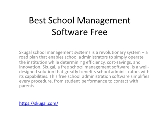 Best School Management Software Free