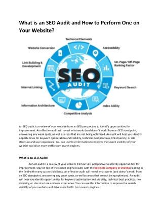 What is an SEO Audit and How to Perform One on Your Website?