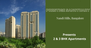 Prestige Sanctuary Nandi Hills Bangalore - E- Brochure