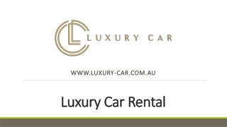 Chauffeur Cars Melbourne - Luxury Car Hire Melbourne Chauffeur