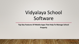 Top Key Features Of Mobile Apps That Help To Manage School Properly