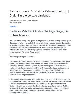Zahnarztpraxis Dr