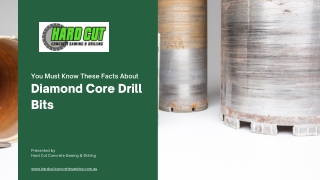 You Must Know These Facts About Diamond Core Drill Bits