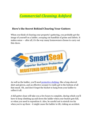 Commercial Cleaning Ashford