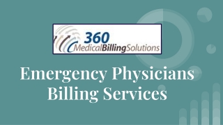 Emergency Physicians Billing Services