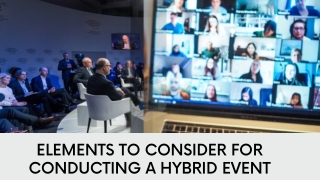 Things To Consider For Conducting A Hybrid Event