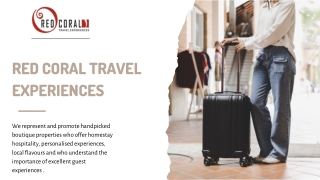 Experience Luxury Resort  in Temi With Red Coral
