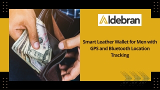 Smart Leather Wallet for Men with GPS and Bluetooth Location Tracking