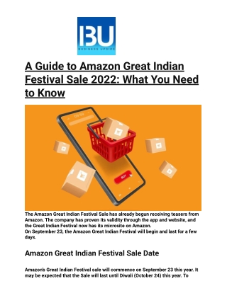 A Guide to Amazon Great Indian Festival Sale 2022_ What You Need to Know