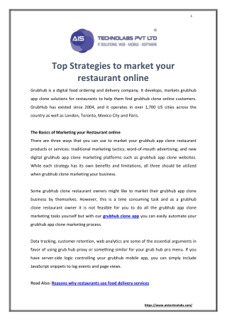 Top Strategies to market your restaurant online