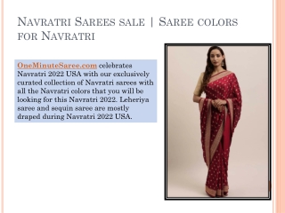 Navratri Sarees sale