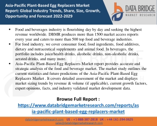 Asia-Pacific Plant-Based Egg Replacers Market Growth Analysis