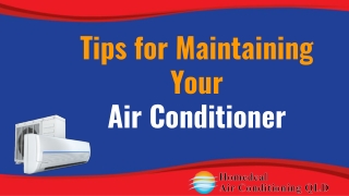 Tips for Maintaining Your Air Conditioner