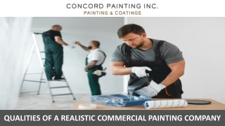 Qualities of a Realistic Commercial Painting Company