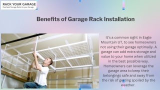 Benefits of Garage Rack Installation