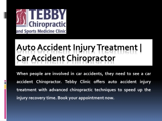 Auto Accident Injury Treatment | Car Accident Chiropractor