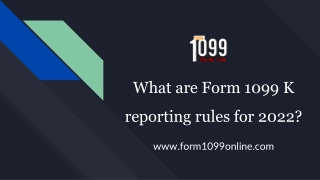 1099 K Form - Filing 1099 K Online - Form 1099 Online