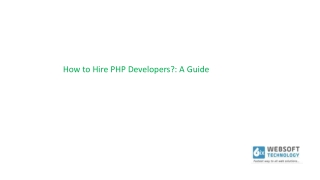 Hire PHP Developer India from 6ixwebsoft technology