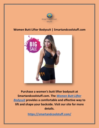Women Butt Lifter Bodysuit | Smartandcoolstuff.com