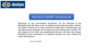 Das4you GmbH | Das4you.de