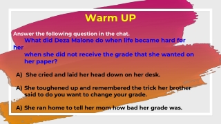 THEME_ The Mighty Miss Malone q1 week 10 6th grade language arts