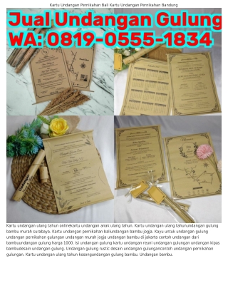 Ô81ᑫ·Ô555·183Կ (WA) Kartu Undangan Ulang Tahun Undangan Gulung
