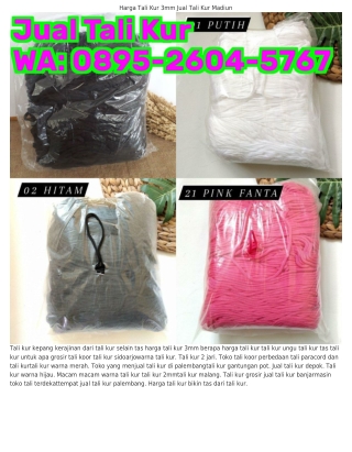 Ô8ᑫ5·26ÔԿ·5767 (WA) Bahan Tali Kur Jual Tali Kur Terdekat