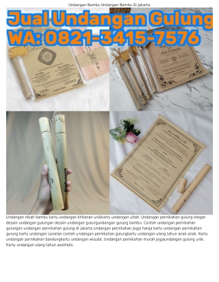 Ö8ᒿI·ᣮ4I5·ᜪ5ᜪϬ (WA) Undangan Nikah Gulung Jogja Undangan Gulung Jogja Murah