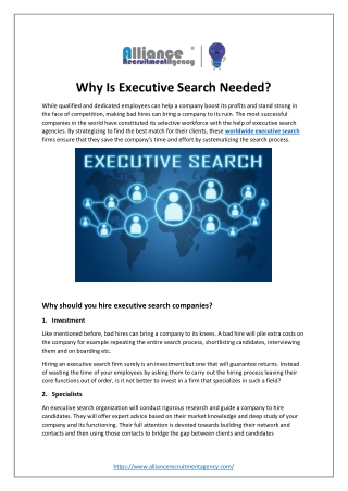Hire Worldwide Executive Search Firms