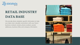 RETAIL INDUSTRY DATA BASE