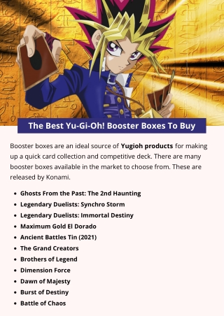 The Best Yu-Gi-Oh! Booster Boxes To Buy