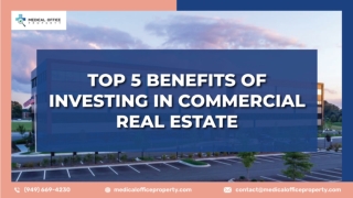 Top 5 Benefits Of Investing In Commercial Real Estate