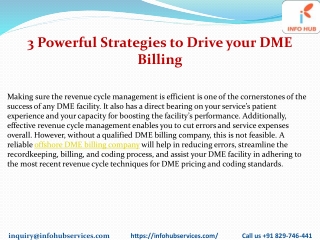 3 Powerful Strategies to Drive your DME Billing
