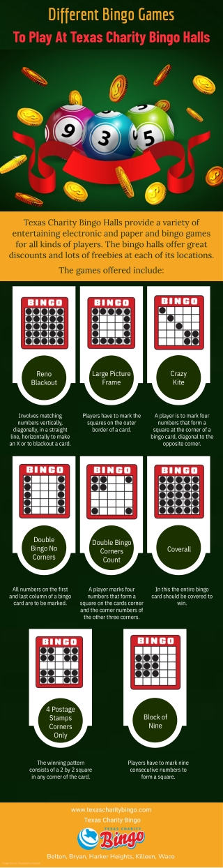 Different Bingo Games To Play At Texas Charity Bingo Halls