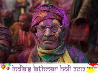 India's Lathmar Holi festival 2012