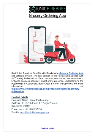 The Grocery Ordering App