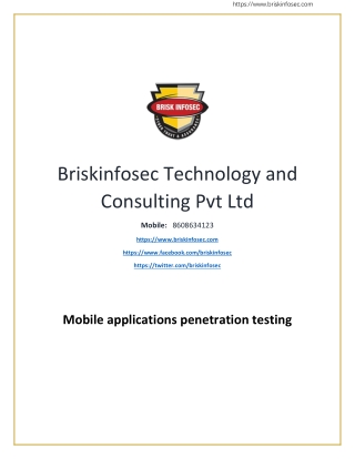 Web Application Penetration Testing