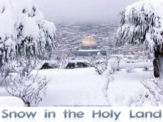 Snow in the Holy Land 2012