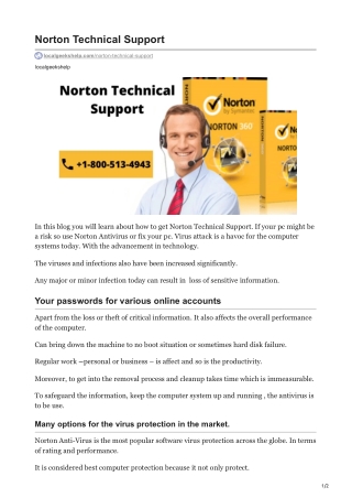 Norton Technical Support