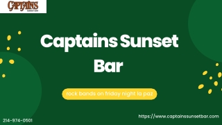 Captains Sunset Bar