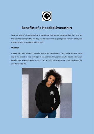 Benefits of a Hooded Sweatshirt