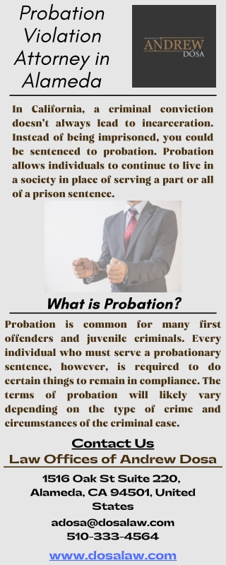 Probation Violation Attorney in Alameda