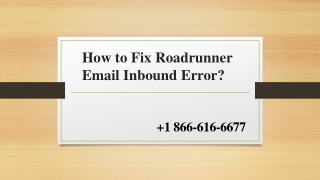 How to Fix Roadrunner Email Inbound Error?